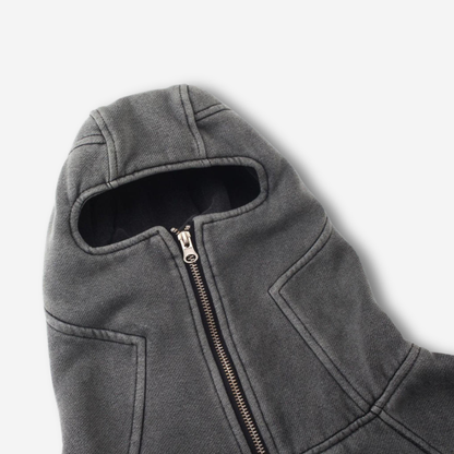 Acid Wash Balaclava Hoodie